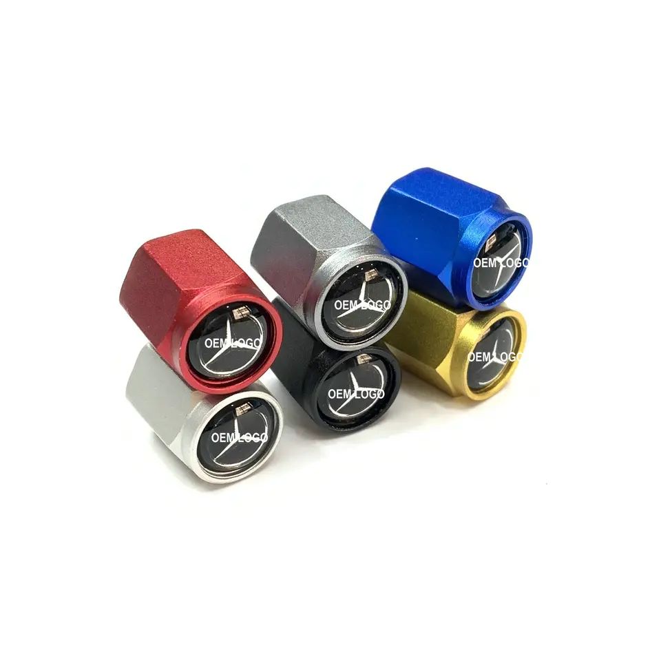 Haxagon Aluminium Air Dust Cover Tayar Screw Cap Universal Schrader Valve Cap dengan Logo OEM